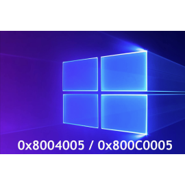 Узнайте, почему при поиске обновлений для Windows выскакивает ошибка 0x8004005 или 0x800C0005.