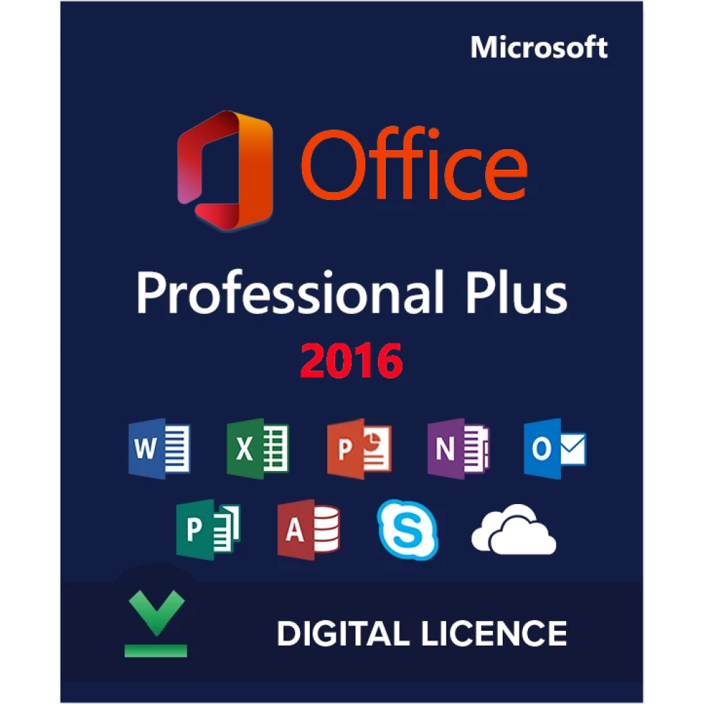 Microsoft Office 2016 Professional Plus Buy License for Windows