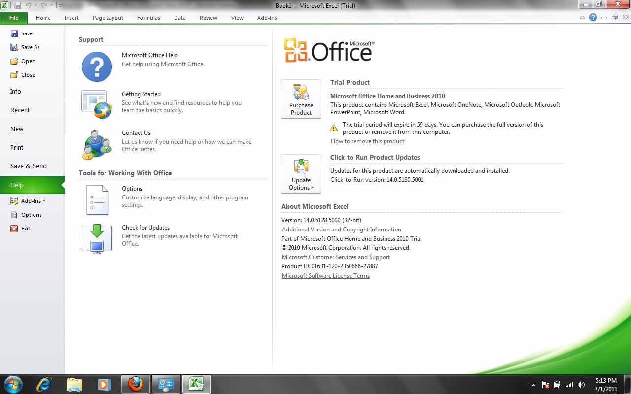 Microsoft Office 2010 для Дома и Бизнеса Скачать для Виндовс